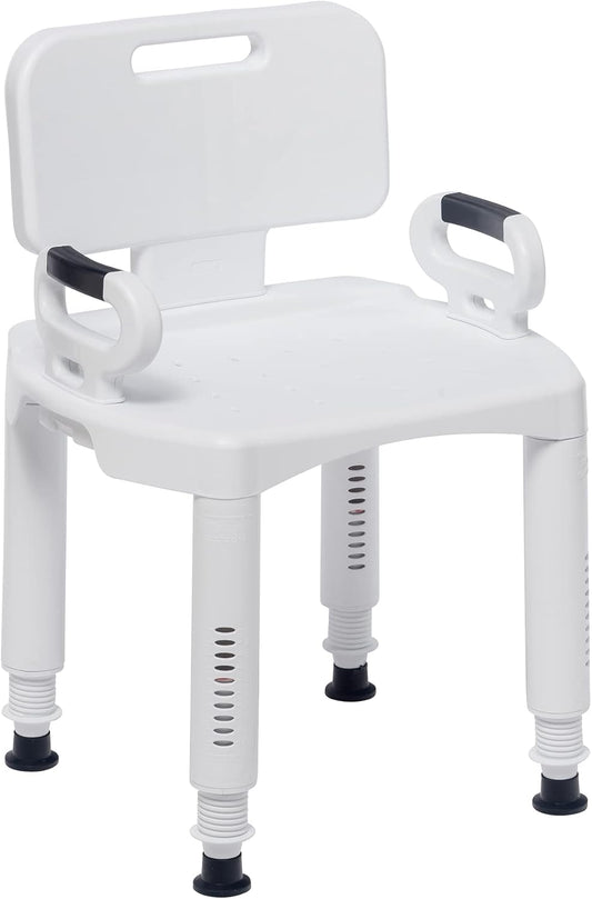 Drive Medical Premium Series Shower Chair with Back and Arms