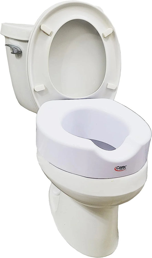 Carex Quick-Lock Raised Toilet Seat - 4 Inch Height