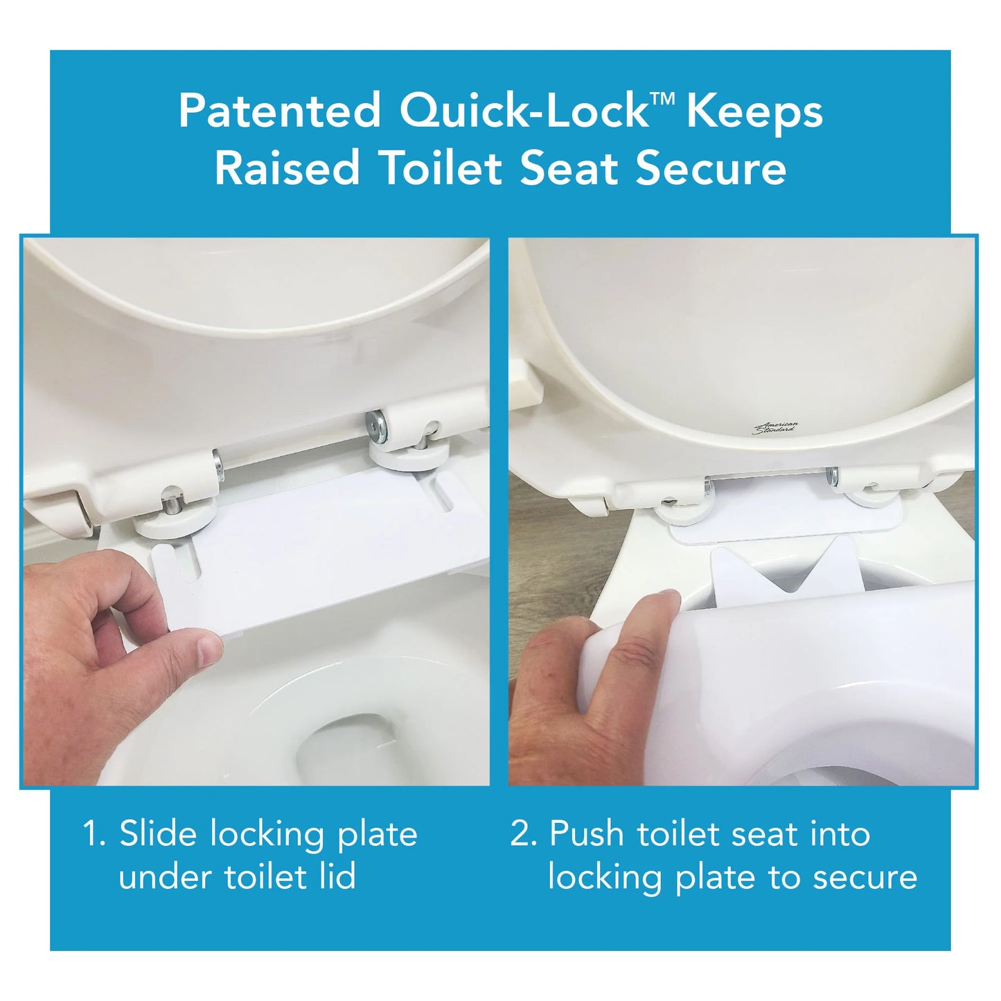 Carex Quick-Lock Raised Toilet Seat - 4 Inch Height