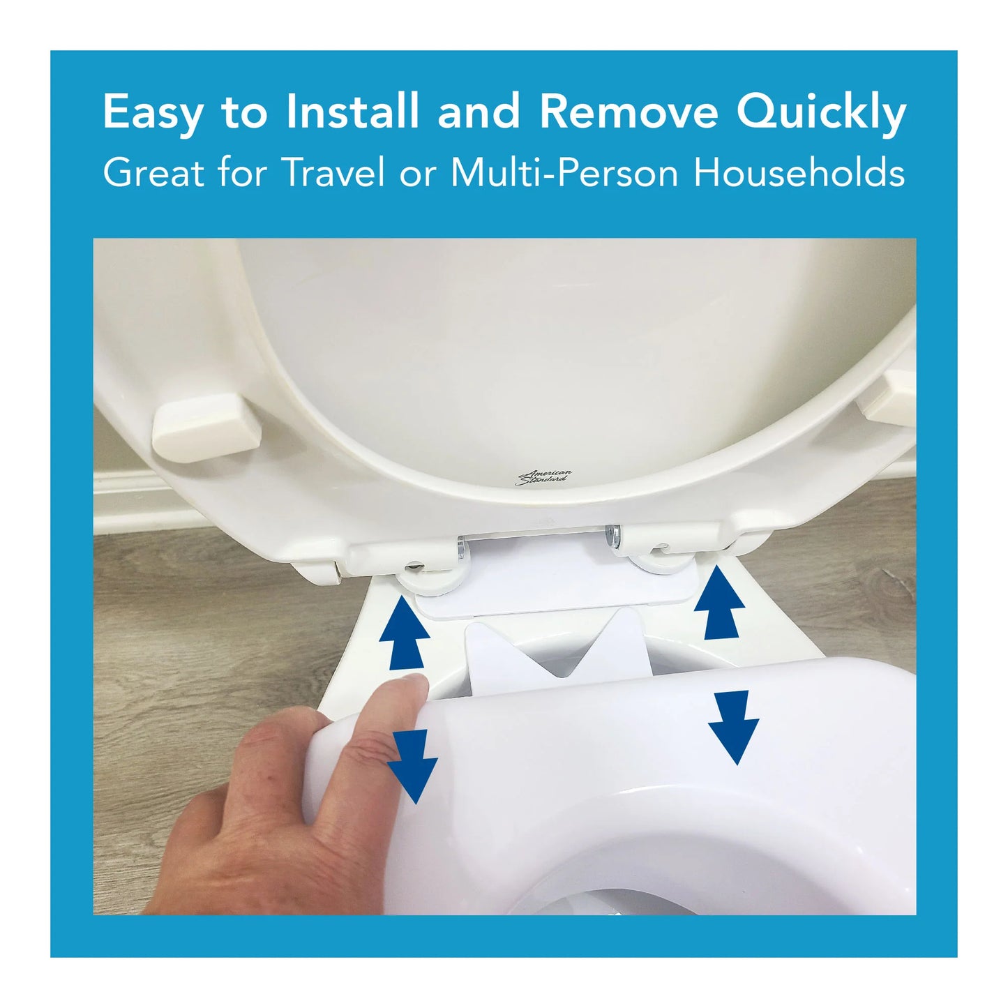 Carex Quick-Lock Raised Toilet Seat - 4 Inch Height